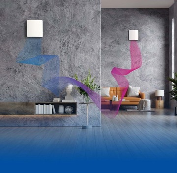 Децентрализованная настенная установка с рекуперацией тепла AIR VENT PRO 160 60м3/ч WIFI пульт дистанционного управления Thermeco