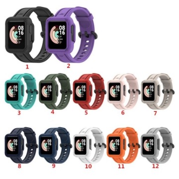 РЕМЕНЬ С ЧЕХОЛОМ ДЛЯ XIAOMI MI WATCH LITE ЧЕРНЫЙ