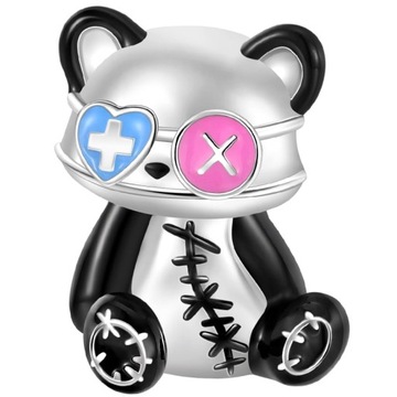 Charms Zawieszka Charms Panda Zombie Srebro 925 Charmsy Trusky