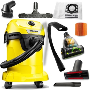 МОЩНЫЙ ПРОМЫШЛЕННЫЙ ПЫЛЕСОС KARCHER WD3 TURBO XXXL