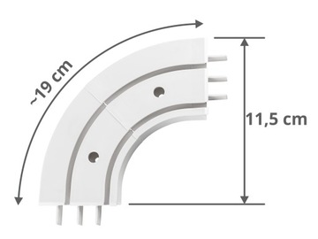 ВНЕШНЯЯ ВЕРХНЯЯ ДЛЯ РЕЛЬСОВ ПВХ BOJANK II