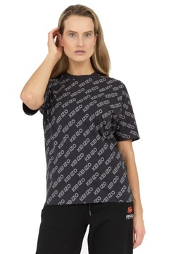 KENZO PARIS - Czarny t-shirt damski w logo L