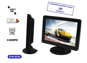 Автомобильный монитор 12 дюймов VGA HDMI USB 230 В с дистанционным управлением