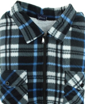 ТЕПЛАЯ ПЛОТНАЯ МУЖСКАЯ ФЛИСОВАЯ РУБАШКА В Клетку XXLP90