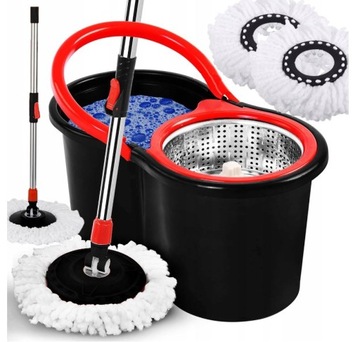 MOP ROTACYJNY obrotowy 360 SPIN TURBO 3w1 NAKŁADKI