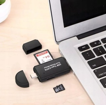 USB/USB C/SD/MICRO SD КАРТРИДЕР/АДАПТЕР для смартфона, совместимого с ноутбуком