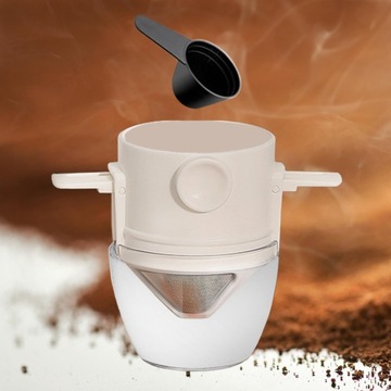 Biała kawa do ekspresu do kawy bez użycia papieru