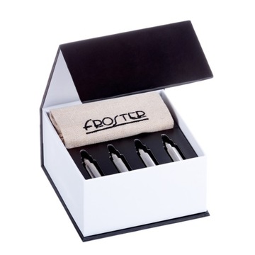 Metalowe Kostki do Drinków Whisky Pociski Srebrne