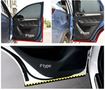 САМОКЛЕЯЩАЯСЯ НИЖНЯЯ ПРОКЛАДКА АВТОМОБИЛЬНОЙ ДВЕРИ ТИПА P 4 метра