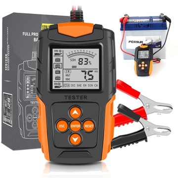12V/24V TESTER AKUMUALTORÓW Cyfrowy tester miernik do akumulatorów z LCD