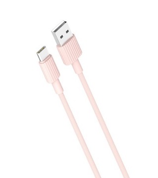 KABEL TYP C SZYBKIE ŁADOWANIE RÓŻOWY