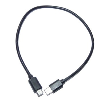 USB Type C — короткий кабель OTG micro USB длиной 30 см.