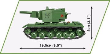 COBI 2731 БЛОКИ ТАНК КВ-2 ТЯЖЕЛАЯ ВОЕННАЯ МАШИНА WW2 ВОЕННАЯ АРМИЯ ВОВ