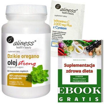 ALINESS OREGANO DZIKIE Olej Strong 100% 90 kapsułek Odporność NATURALNE