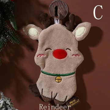3/1PC Santa Claus ręcznik do rąk Boże Narodzenie wiszące ręczniki