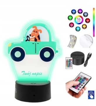 Lampka Na Biurko UV Zwierzogród Piesek LED PLEXIDO