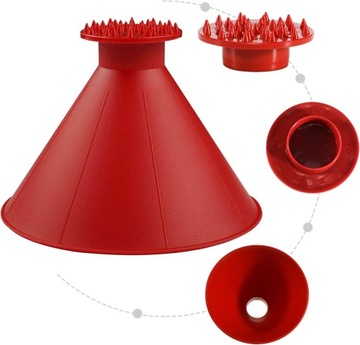 МОЩНЫЙ СКРЕБОК ДЛЯ ОКОН АВТОМОБИЛЯ 2 в 1, ВОРОНКА КРУГЛЫЙ КОНУС, СКРЕБИТ ЛЕД