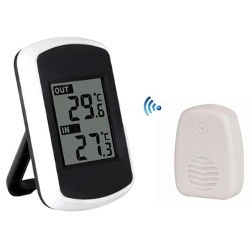 1 Set Wireless Indoor And Outdoor Thermometer Household Hgh Precision LED