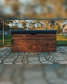 90 40 37 Pouf Обитая трансмиссия открытая балкона деревянные багажники цвета