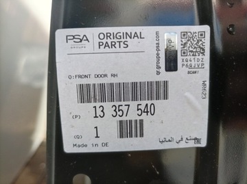 DVEŘE PRAVÉ OPEL ADAM NOVÉ ORIG. 13357540
