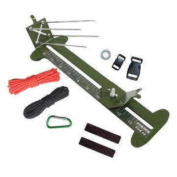 Bransoletka paracord Jig Knitting Tkanie Trawa Zielona