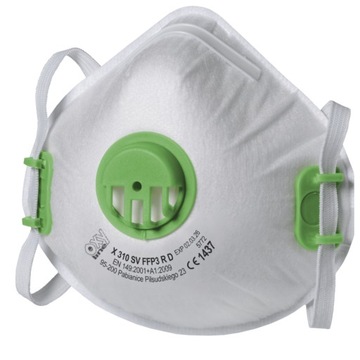 Пылезащитная маска P3 FFP3 Строительство, Асбест, Шерсть, Промышленность 5 шт.