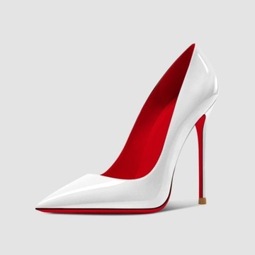 Klasyczne buty na czerwono -obcasów kobiet