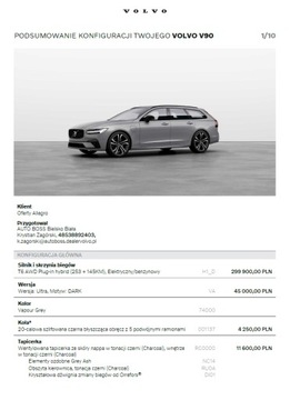 Volvo V90 II 2025 VOLVO V90 ULTRA T6 BOGATE WYPOSAŻENIE DOSTĘPNY OD RĘKI, zdjęcie 7