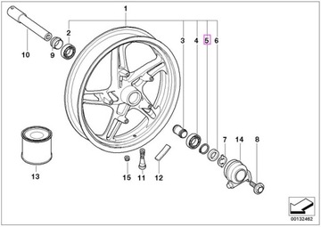 Стопорное кольцо BMW R 850 R 1100 R 1200