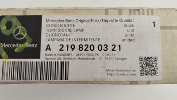 MERCEDES CLS W219 ODRAZKA SVĚTLO KONTURA LEVÝ NOVÝ
