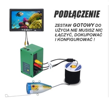 КАМЕРА ДЛЯ ПОДВОДНОЙ РЫБАЛКИ РЫБАЛКА 15м ПОЛЬША