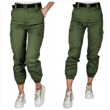 LAULIA SPODNIE KHAKI BOJÓWKI ROZMIAR XS