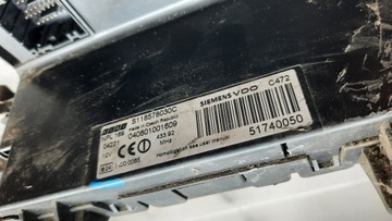 МОДУЛЬ BSI FIAT PANDA VDO SIEMENS S118578030C 51740050