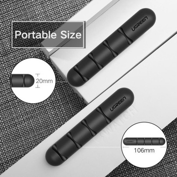 Organizer uchwyt na kable UGREEN 4 sloty 2 sztuki