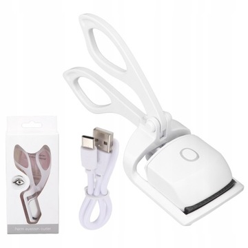 Zalotka do Rzęs Elektryczna Podgrzewaczka Lokówka do Rzęs USB Biała