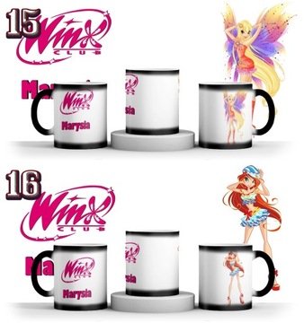 ВОЛШЕБНАЯ КРУЖКА WINX CLUB + ИМЯ + КАРТОН