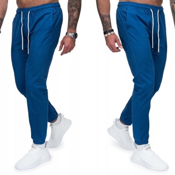 MF145 r. XL Jeansy ze Ściągaczami JOGGERY MĘSKIE