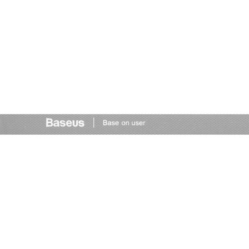 Лента-липучка, органайзер для кабеля Baseus Rainbow Circle Velcro Straps 3м (серый