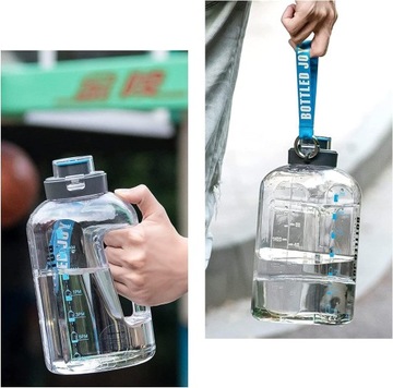 БУТЫЛКА ДЛЯ ВОДЫ СПОРТИВНАЯ БУТЫЛКА С МЕРКОЙ ДЛЯ ТРЕНАЖЕРНЫХ ЗАЛ 1.5Л 1500МЛ