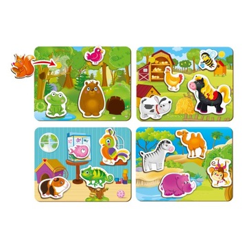 ИГРА на липучке КТО ГДЕ ЖИВЕТ? ОБРАЗОВАТЕЛЬНАЯ ИГРА