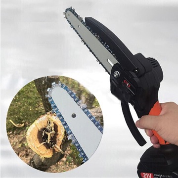 ПИЛА АККУМУЛЯТОРНАЯ ЦЕПНАЯ ПИЛА МАЛЕНЬКАЯ ПОРТАТИВНАЯ НАБОР ИЗ 2 АККУМУЛЯТОРОВ 1500МАЧ