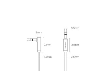 Kabel Ugreen AUX mini jack męski 3m płaski przewód