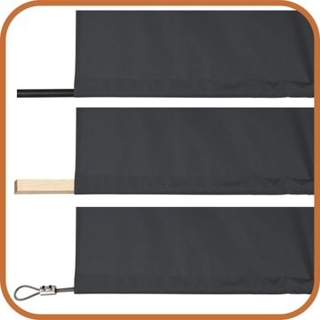 ZASŁONA TARASOWA OGRODOWA ZASŁONY TARASOWE OGRODOWE T 155x190 grafitowa