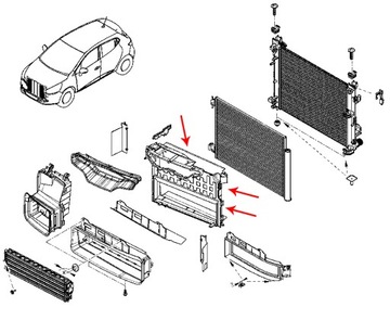 КОРПУС ПРИВОДА ВОЗДУХОЗАБОРНИКА CLIO IV, CAPTUR ORIGINAL