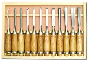 ZESTAW DŁUT RZEŹBIARSKICH DŁUTA SCYNERSKIE 12szt