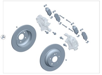 ORYGINALNY ZESTAW HAMULCÓW TYŁ MERCEDES BENZ W447 A4474231600