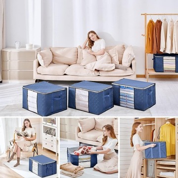 4X СУМКА ДЛЯ ХРАНЕНИЯ ОДЕЖДЫ-ОРГАНИЗАТОРА 84 Л