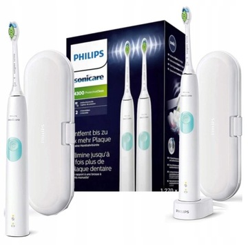 2X SZCZOTECZKA ELEKTRYCZNA PHILIPS SONICARE PROTECTIVECLEAN 4300 HX6807/35