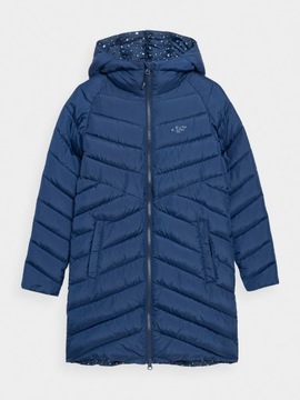 КУРТКА ДЛЯ ДЕВОЧЕК 4F ЗИМНЯЯ ПАЛЬТО НА ПУХЕ ПАРКА