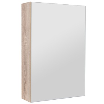SZAFKA ŁAZIENKOWA Z LUSTREM LUSTRZANA WISZĄCA DO ŁAZIENKI DĄB SONOMA 40 cm